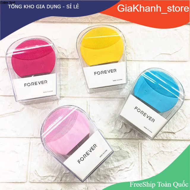 Máy rửa mặt massage mặt Forever Lina Mini rung tạo bọt giúp sạch sâu cho da mặt
