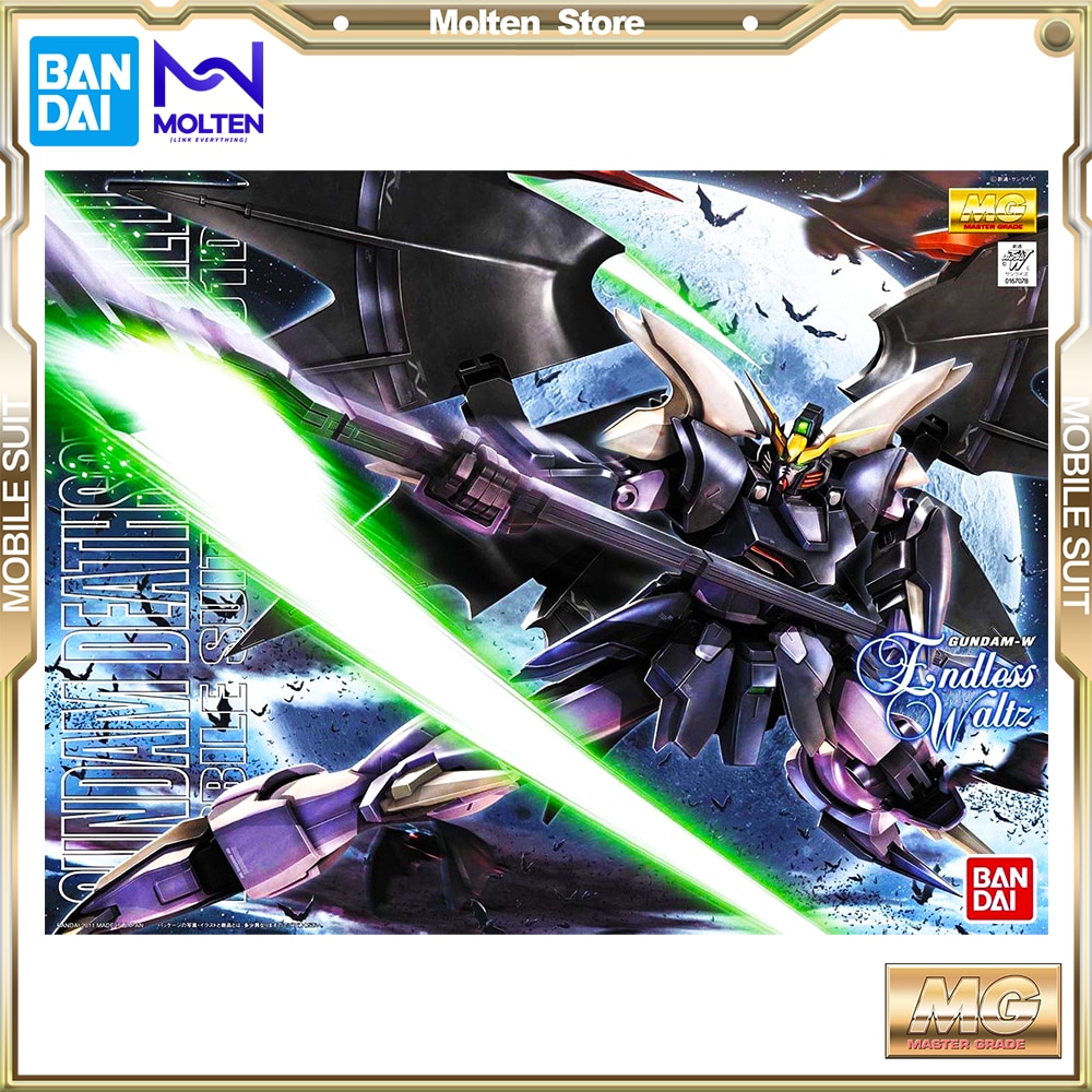 Bandai mg gundam deathscythe hell ew ver. 1/100 quy mô mobile suit gundam wing gunpla model kit assembly anime hành động hình