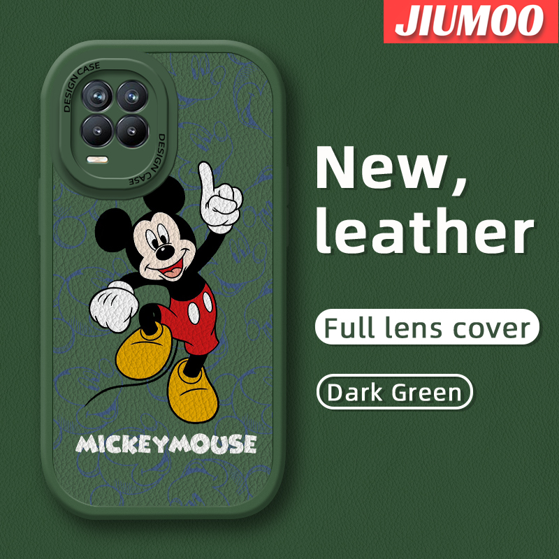 Jiumoo ốp lưng cho realme 8 realme 8 pro ốp lưng silicone mềm bằng da ốp điện thoại thiết kế mới ốp lưng chống sốc ống kính máy ảnh bao gồm tất cả ốp bảo vệ
