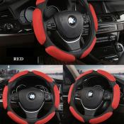 Sporty Breathable Non-slip Steering Wheel Cover - 38cm