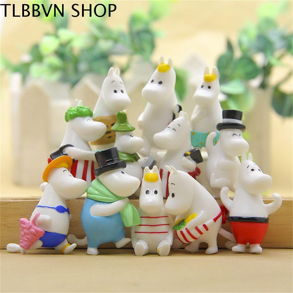 TLBBVN Quà tặng trẻ em Đồ chơi trẻ em Quà tặng Giáng sinh Búp bê trang trí Hình nhân vật hoạt hình Hình mô hình Hà mã dễ thương Hình hành động Động vật hoạt hình Hình gia đình hà mã