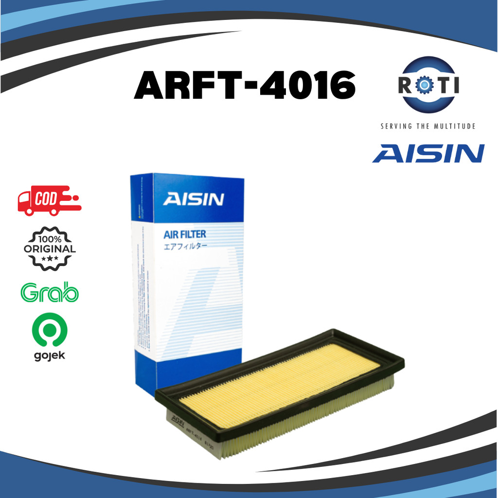 FILTER UDARA AVANZA, RUSH, DAIHATSU XENIA, TERIOS, TOYOTA ALL NEW YARIS, SIENTA, VIOS AISIN ARFT-4016 Harga 64,990 Ringgit*Penghantaran Percuma