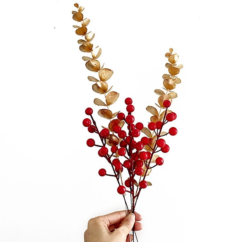 Nhánh đào đông trang trí hộp quà, decor trang trí tết