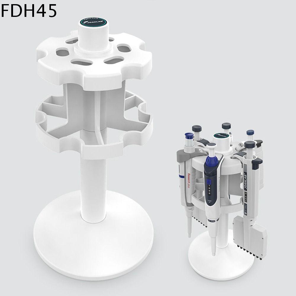 FDH45 Vị trí 3/6/9 Giá Pipet phòng thí nghiệm Xoay 360 độ Phổ thông Bệ đỡ Pipet hình thang Bền Trắng