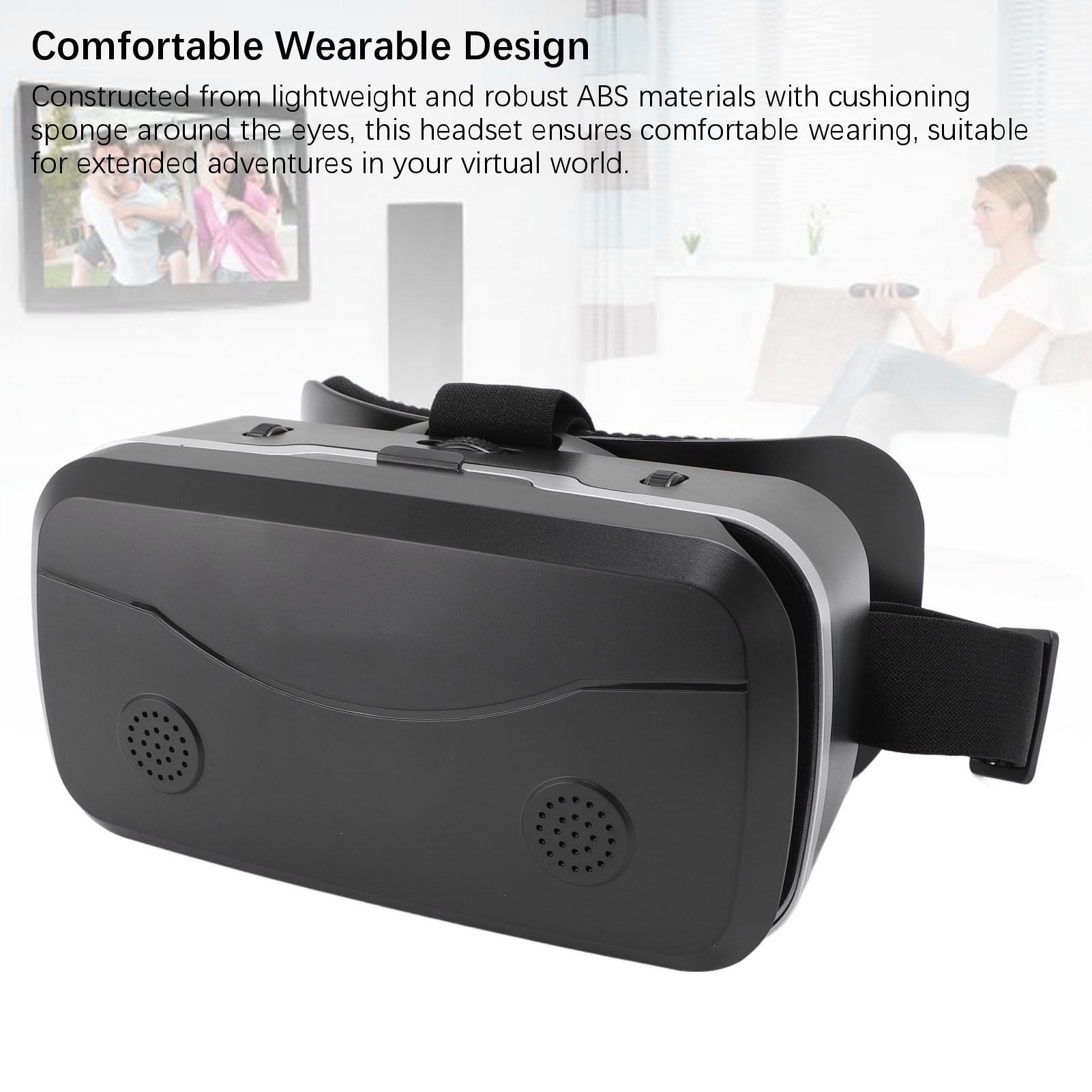 3D Tai nghe VR Tai nghe VR cài đặt và sử dụng miếng bọt biển Đệm Khả năng tương thích rộng mạnh mẽ cho nhà cho những người dưới 600 ° cận thị