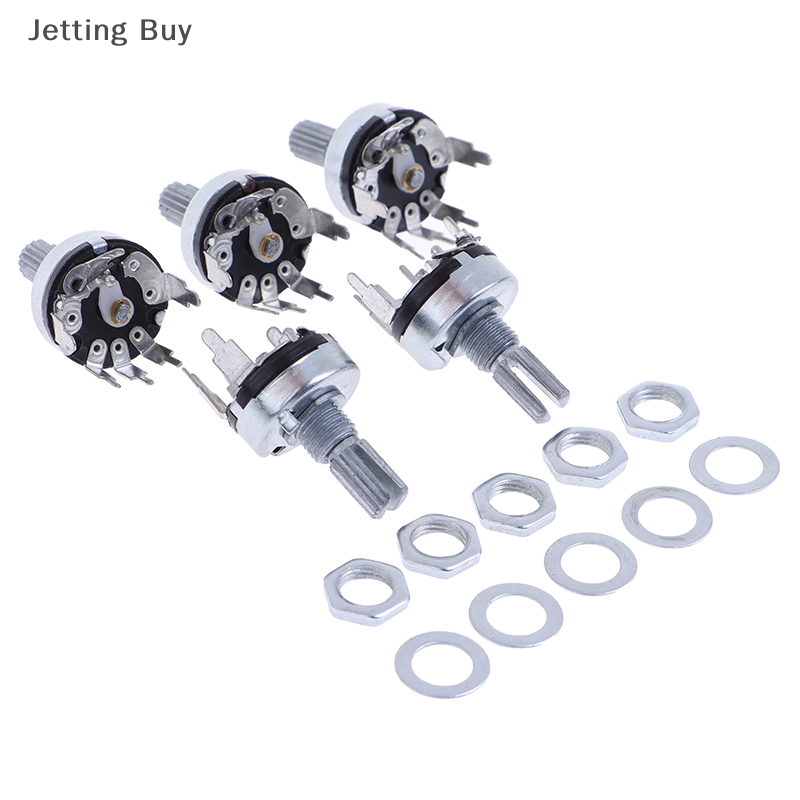 【Jettingbuy】flash Sale 5 cái rv17 với công tắc chiết áp b1k 2K 5K 10K 20K 50k Chiều dài tay cầm 15mm 5pin chuyển đổi màng Carbon chiết áp