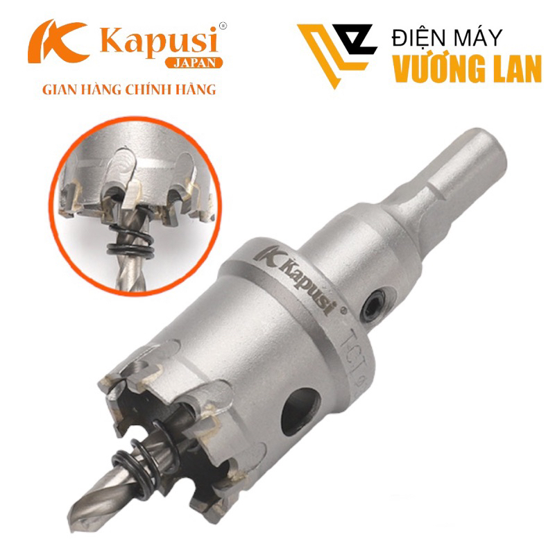  Mũi khoét sắt thép inox hợp kim từ 15-100mm cao cấp Kapusi Japan mũi khoan sắt thép nhôm đa năng chất lượng cao 
