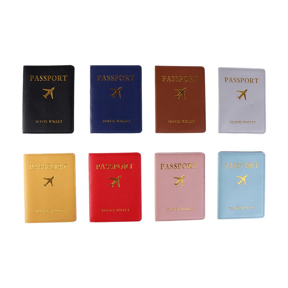 Chuckgu đầy màu sắc chất liệu da PU hộ chiếu trường hợp Thẻ Hành Lý thẻ