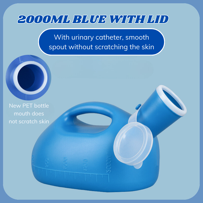 2000ml Portable Urinal Pee Bottle Adult With Pipe Hospital Male Potty Travel Urine Car Urination Pee Outdoor Toilet Camping