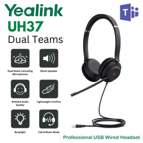YEA UH37 DUAL - PROFFESIONAL USB WIRED HEADSET (USB-A) Harga  1,885,000 Ringgit*Penghantaran Percuma