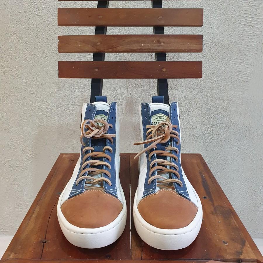 SEPATU EXODOS57 ELEGANTE BLUE TAN | SEPATU LOKAL Harga 795,000 rupiah*Gratis Ongkir