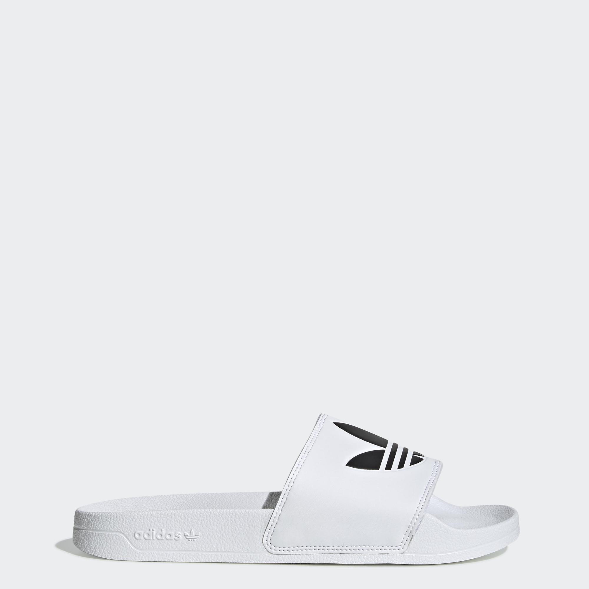 adidas Phong cách sống Dép adilette Lite Unisex trắng FU8297