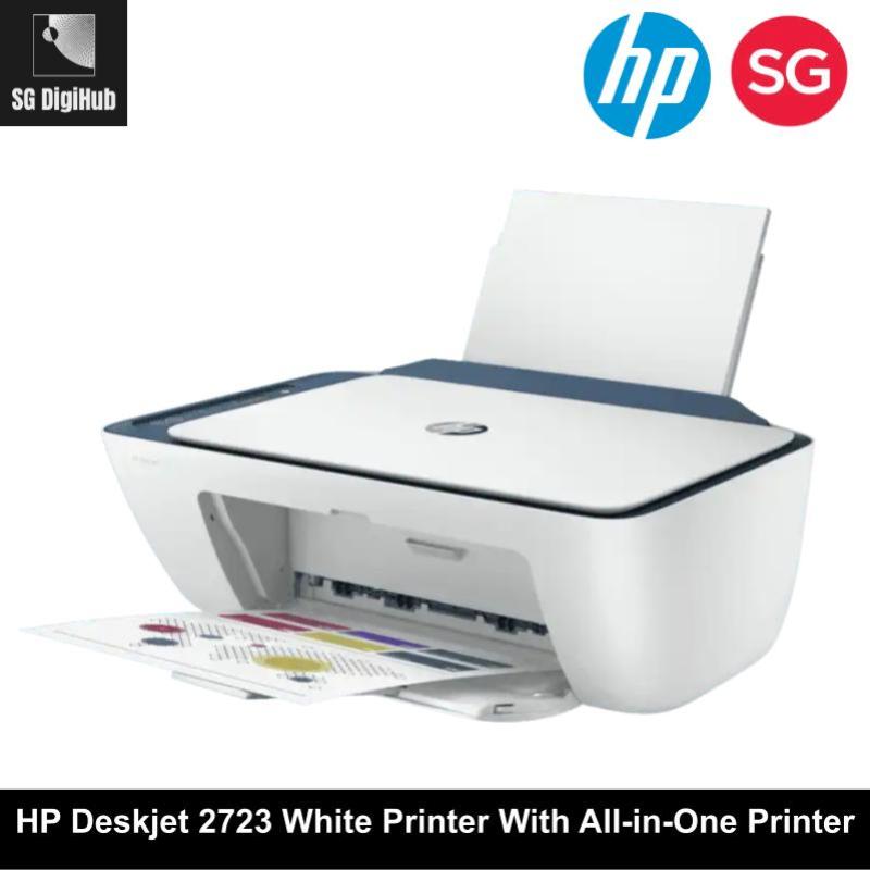 HP Deskjet 2723 White Printer With All-in-One Printer Singapore