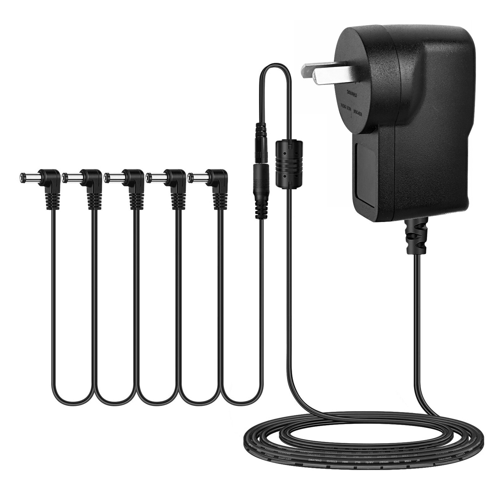 9V bàn đạp Bộ chuyển đổi điện Guitar hiệu ứng cung cấp với 5 cách chuỗi xích Daisy Cáp tương thích với ông chủ VOX stomplab JOYO kliq Wah