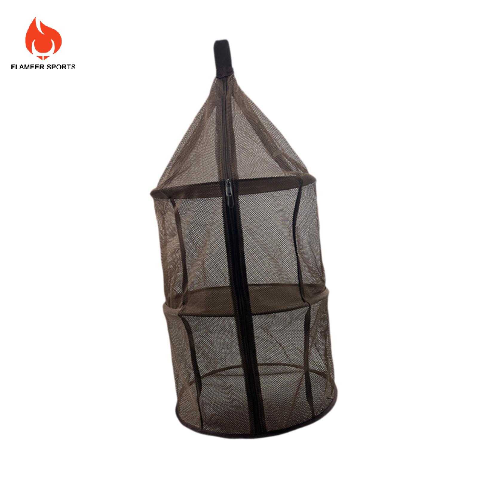 Ngoài trời Flameer Gấp lưới để khô Với móc treo Đa Năng Giá Phơi Lưới Đánh Cá Cho Hoa Rau Quần Áo Nồi Lưu Trữ Giỏ
