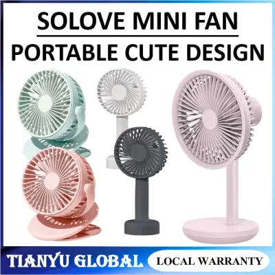 SOLOVE F5 Fan 170 Degree Rotating Fan Multi Speed Rechargeable long lasting power strong fan Desktop Fan