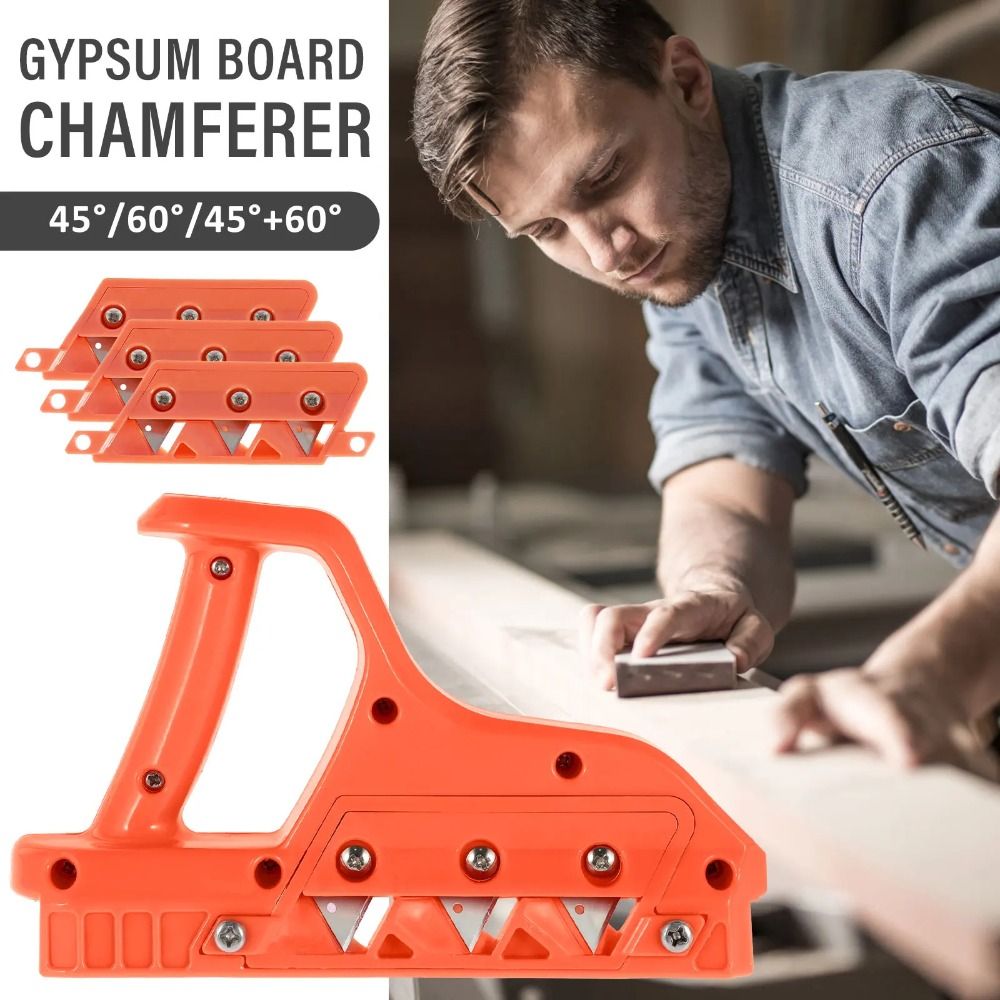 CACADAN Vát mép Vát cạnh tấm thạch cao 45 °/60 ° Máy cắt nhanh Tấm thạch cao Chế biến gỗ Bền Máy bay cầm tay Máy bào vát cạnh Dụng cụ cầm tay