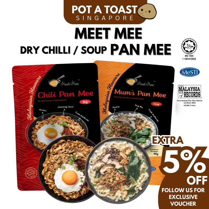 Đáp ứng Mee n lập tức Pan Mee mì | khô Ớt cá bánh cá cơm súp Pan Mee