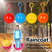 Disposable Keyring Poncho Raincoat by 