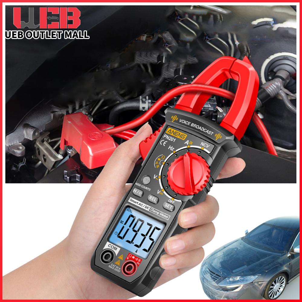 UEB เครื่องวัดไฟฟ้าแบบหนีบดิจิตอล 4000 ค่าพร้อม NCV จอ LCD ขนาดใหญ่สำหรับวัดแรงดันและกระแสไฟฟ้าอย่างแม่นยำ ราคา 599 บาท*ส่งฟรี