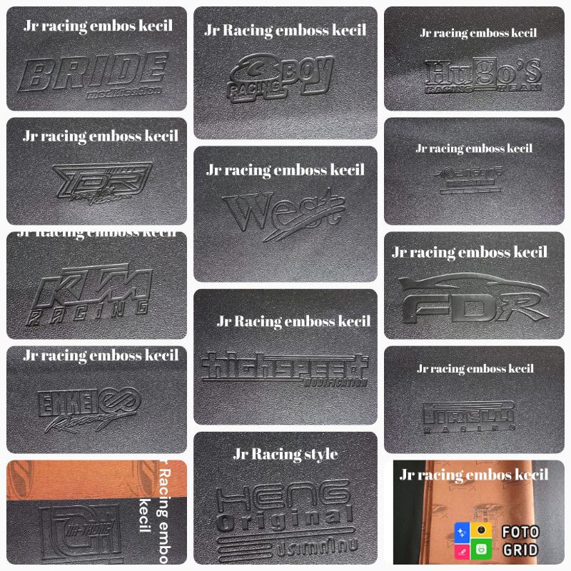 Jok Amplas emboss JR Harga 25,000 rupiah*Gratis Ongkir