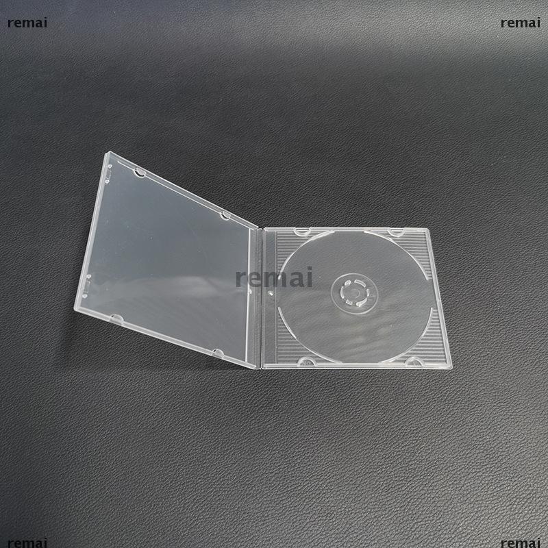 remai 1PC 8cm readstar trong suốt PP siêu mỏng tiêu chuẩn DVD trường hợp 3inch CD Gói xách tay CD hộp lưu trữ