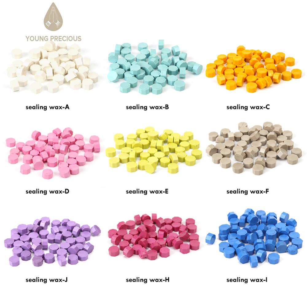 100 cái sáp niêm phong Pill hạt niêm phong bằng sáp cổ điển tem hạt cho phong bì