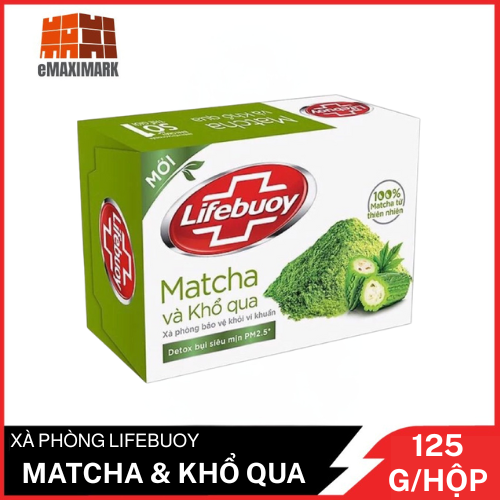  Xà Bông Cục Lifebuoy Matcha & Khổ Qua Hộp 125G 