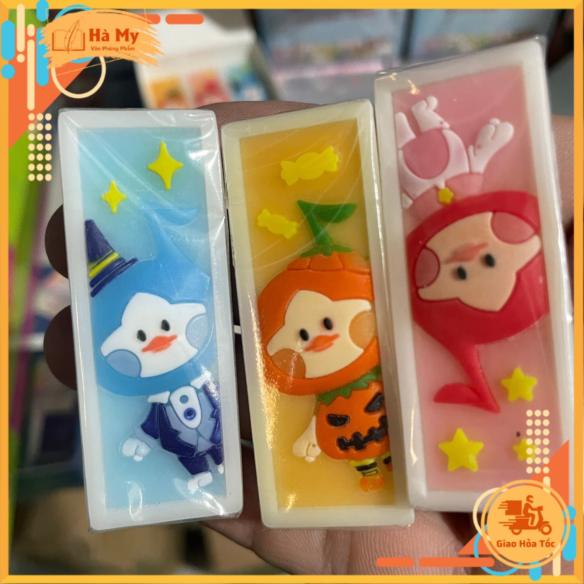 Combo 5 Cục Gôm tẩy trắng Deli - H306 nhỏ gọn tự nhiên, tẩy sạch