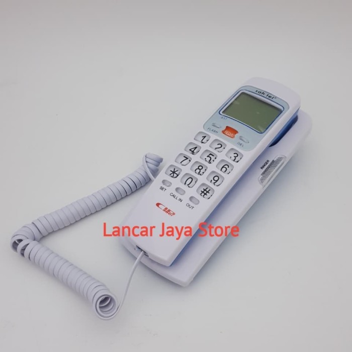 TELEPON GANTUNG/TELEPON KABEL/TELEPON RUMAH SAHITEL S37 PUTIH Harga  256,000 rupiah*Gratis Ongkir