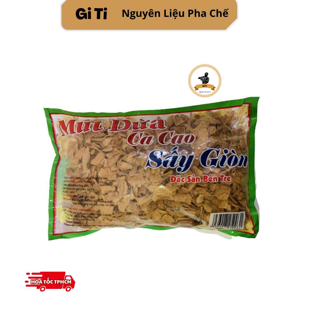 Mứt dừa cacao sấy giòn thanh thanh gói 500gr