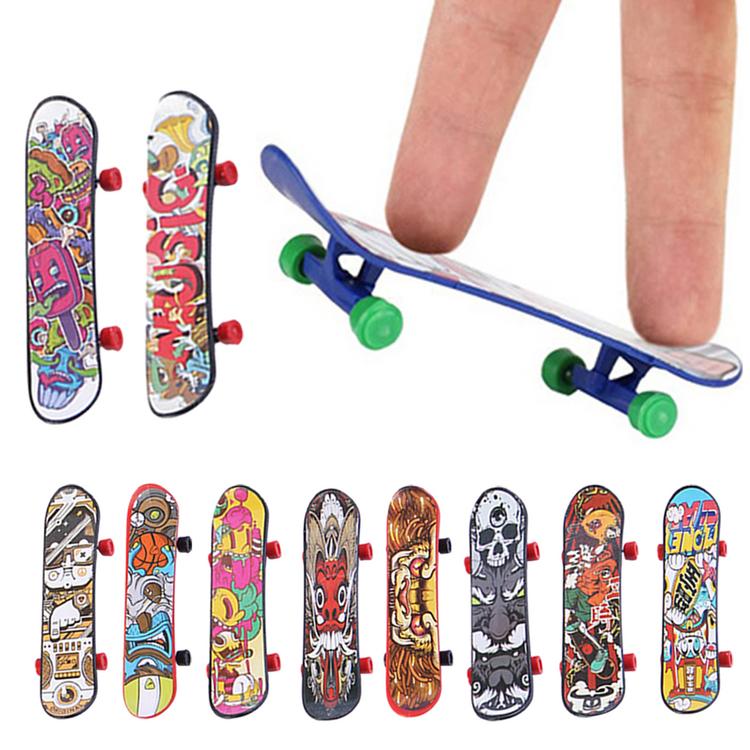 Plastik Mini Finger Skateboard Kreatif Anti