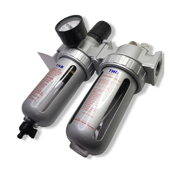 AIR FILTER REGULATOR/AIR CONTROL UNIT THB FRL 804 - 1/2" NPT Harga 1,255,580 rupiah*Gratis Ongkir