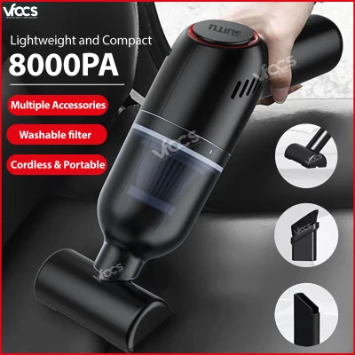 8000PA Portable Wireless Handheld Car Vacuum Cleaner Cordless Rechargeable For for Home Office & Car