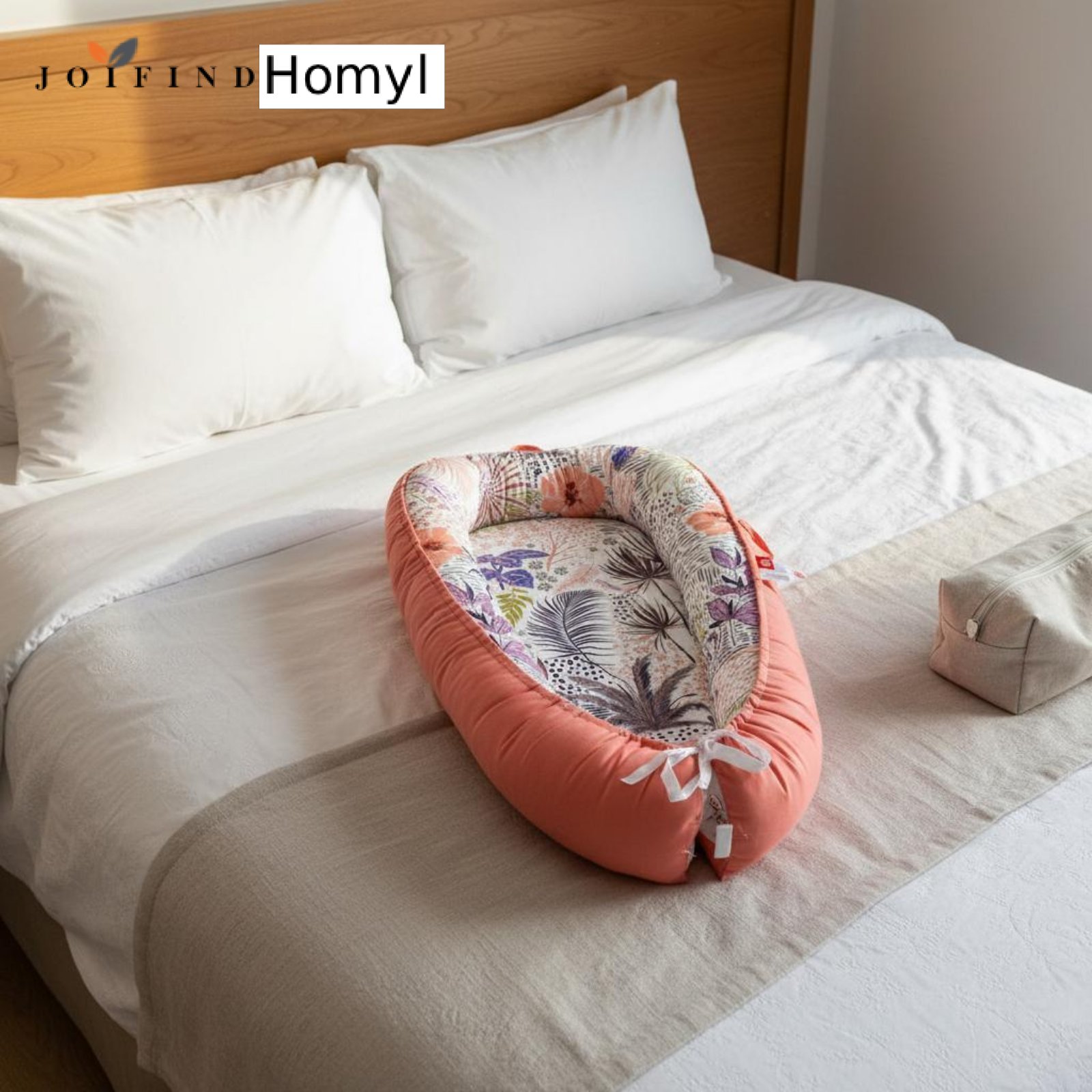 Homyl Anti-Pressure Infant Co-Sleeping Nest Lightweight Portable Bassinet Washable Baby Lounger Breathable for Newborns, Infants, Parents, Travel, Napping, Living Room, Home ราคา 2,404 บาท*ส่งฟรี