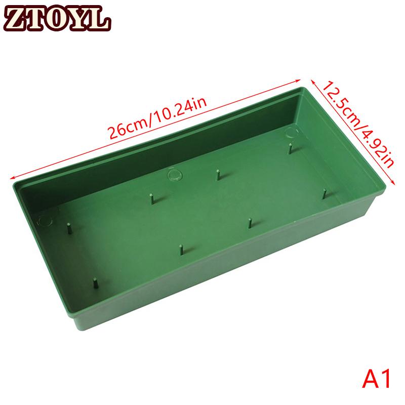 ZTOYL ถาดใส่ดอกไม้ทำจากโฟมแจกันสำหรับตกแต่งภาชนะชามใส่ดอกไม้แผ่นยึดโคลนดอกไม้สำหรับทางเดินในงานแต่งงานงานปาร์ตี้ดอกไม้