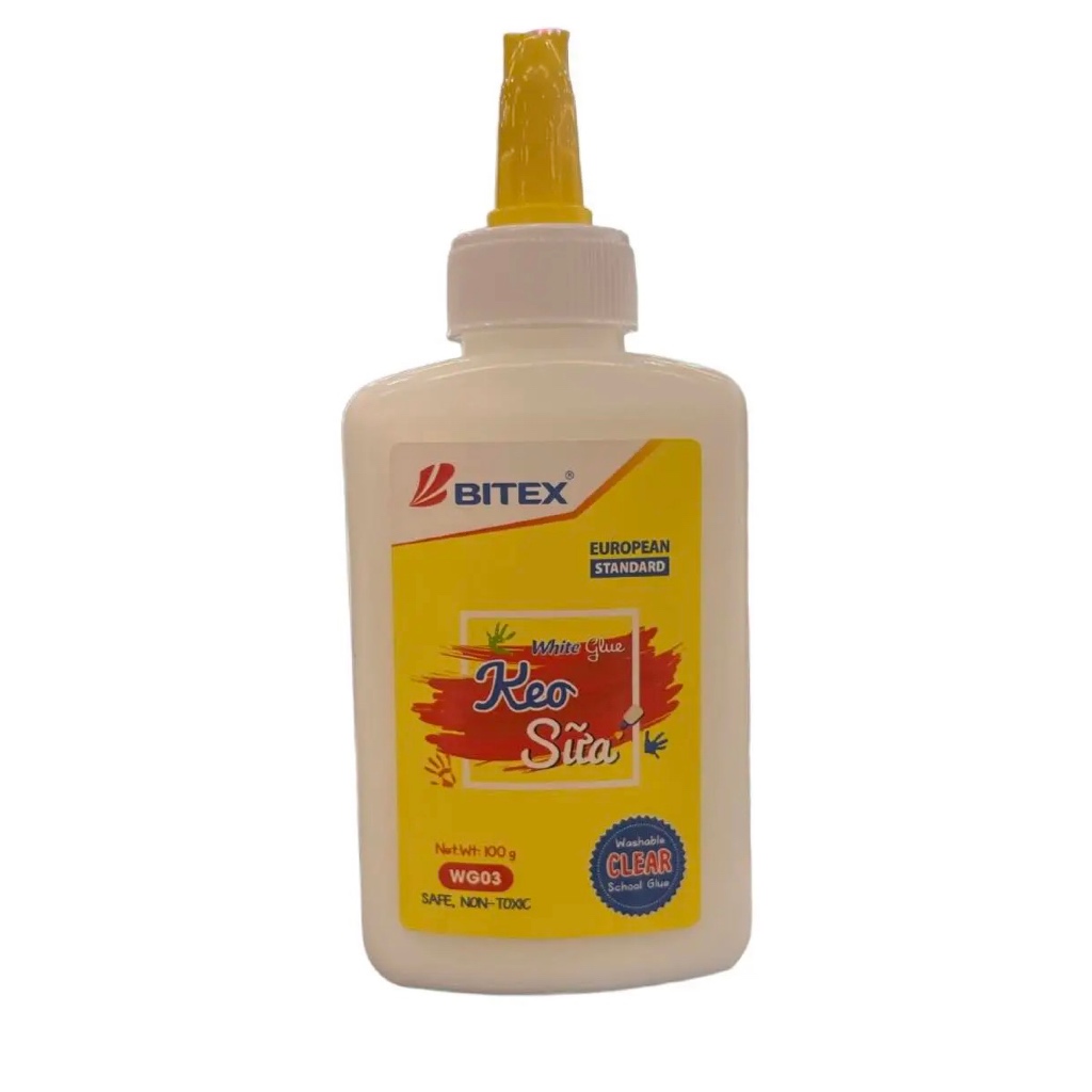 [MUA NHIỀU SIÊU RẺ] [Lẻ 1 chai] Keo hồ sữa dán BITEX / Bitex WG-03 / WG03 100g dùng làm thủ công handmade