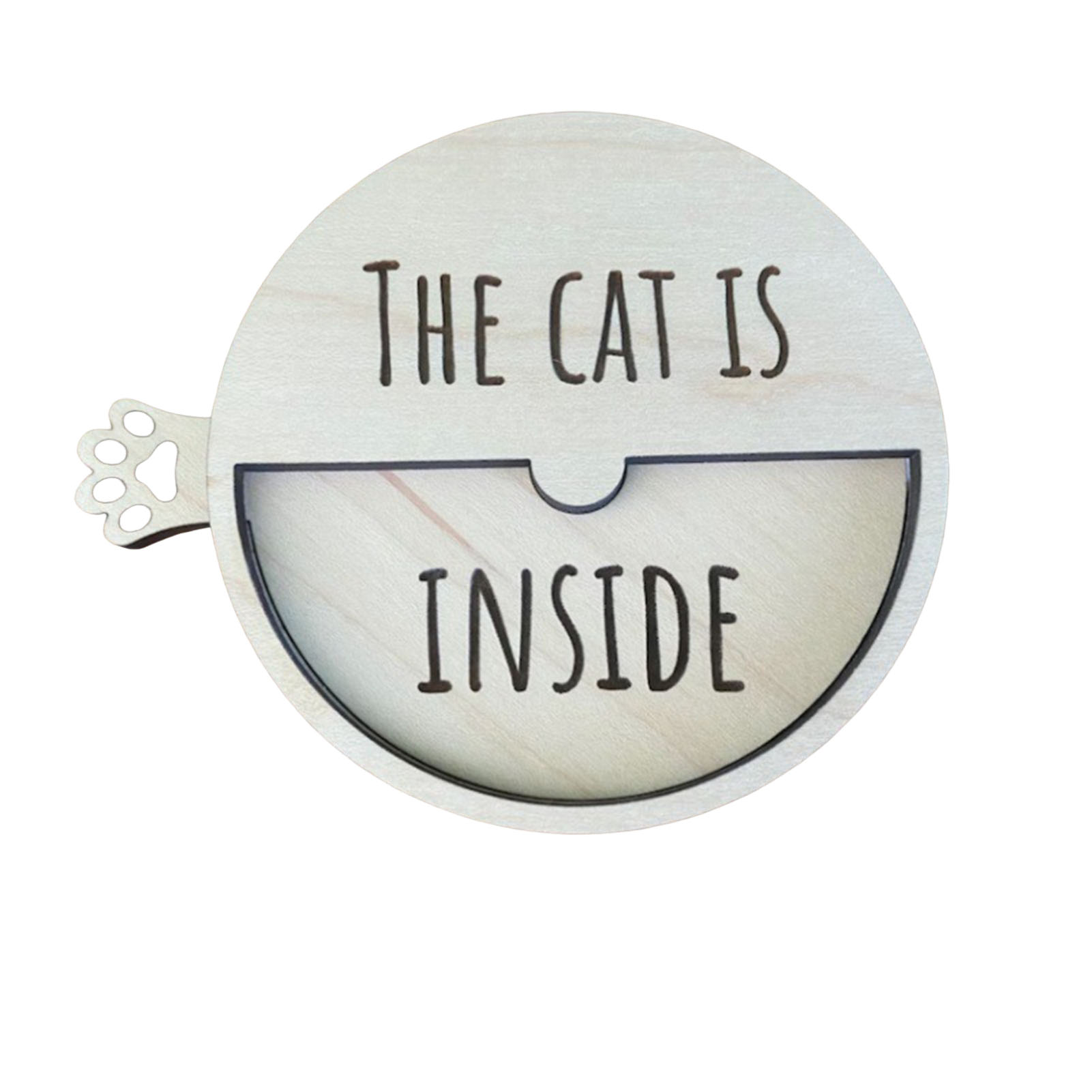 Front Shop Cat Home Reminder Plaque Cute Cat Hanging Plaque Wooden Cat Inside Outside Indicator Sign Cute Cat Whereabouts Door Sign for Cat Lovers Perfect Gift for Pet Owners in Asia