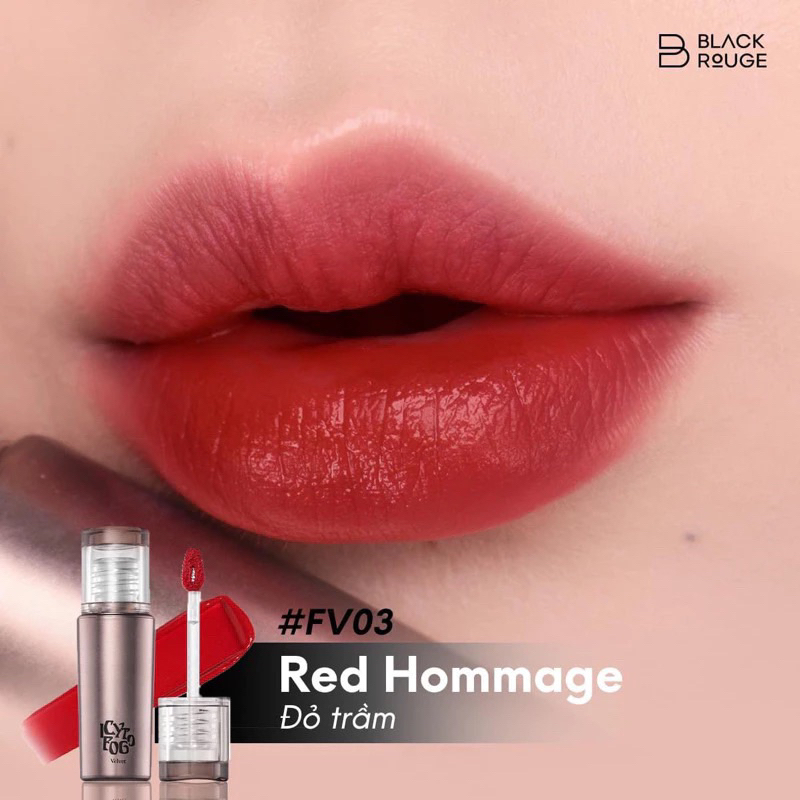 Son Kem Black Rouge Icy To Fog Velvet FV06 Đỏ Mận