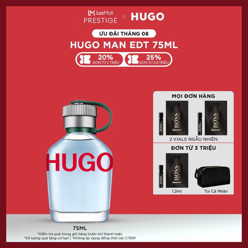 Nước hoa nam hugo man edt 75ml