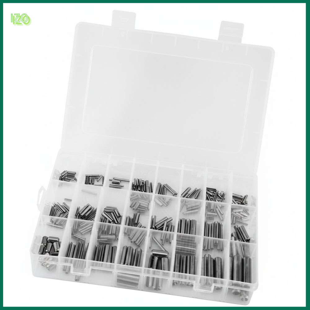 IZO 280pcs M1.5-M8 Chốt lò xo có rãnh Thép không gỉ Hệ mét Chốt căng lò xo Cấp công nghiệp Có rãnh Chốt mở rộng cho máy móc ô tô,