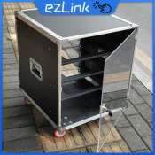 12U Flight Case Empty Touring Cabinet With Door Power Amplifier Rack Server Rack