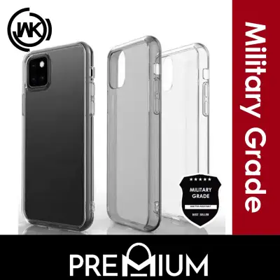 WK Military Grade TPU Shockproof Shock Proof Case Casing Cover Ultra Armor + Gel Hybrid Compatible with iPhone 13 12 Pro Max Mini 11 Pro Max / iPhone 11 Pro / iPhone 11 - Clear