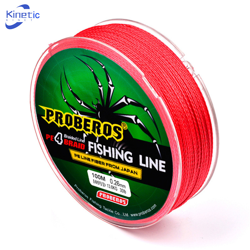 Kinetic energy 100m super strong braided wire fishing line pe material