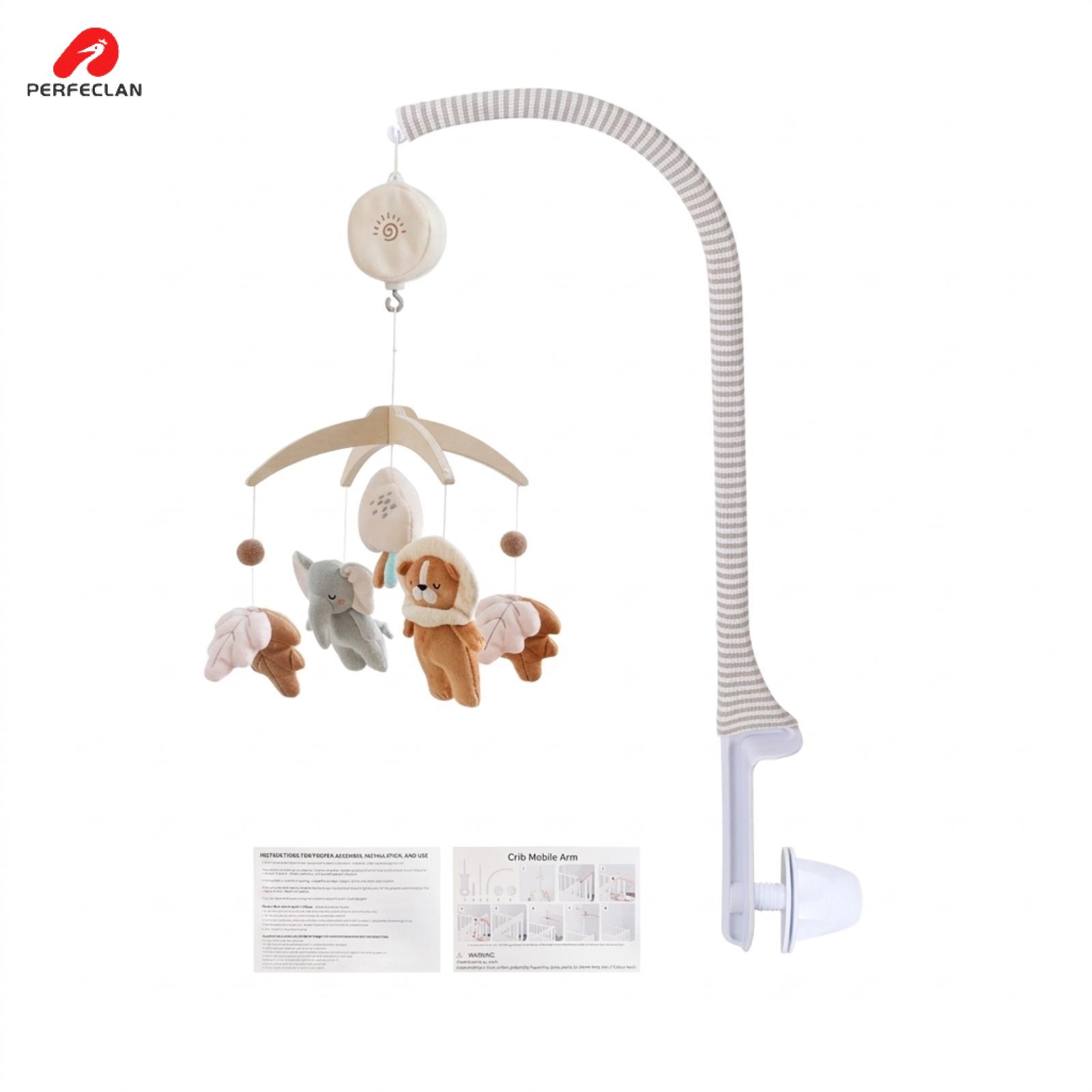 Crib Mobile with Arm Curved Infant Mobile with Soft Toys Tool for Infants New Parents Nursery