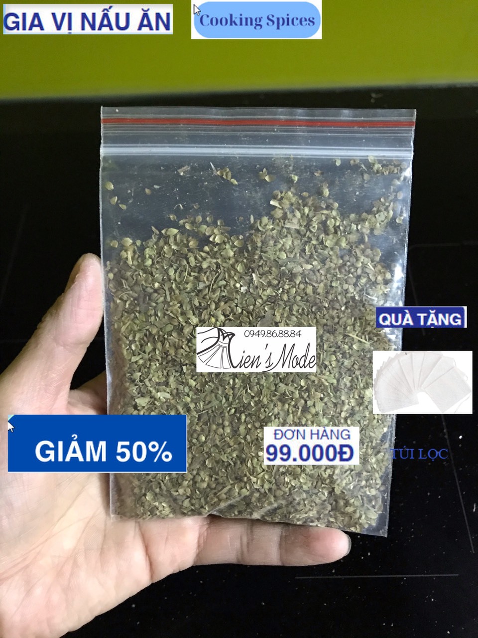 Lá kinh giới khô 10gr
