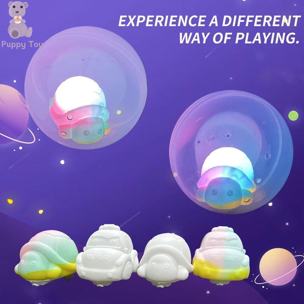 TESDFD Hoạt hình Bóng Bong Bóng phát sáng Dễ thương Hình động vật dễ thương Bóng nhảy dạ quang Cấp thực phẩm Montessori Đồ chơi xe Hơi Silicon cho bé Phòng ngủ