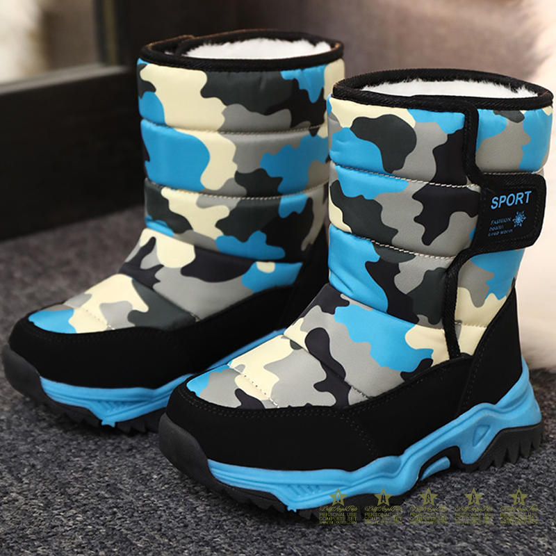 [bbzzw] Australia Winter Warm Children's Shoes Boots For Children Girls Boys Snow Plush Girl Boots 2022 Ankle Kids Camouflage Sneakers ราคา  622 บาท*ส่งฟรี