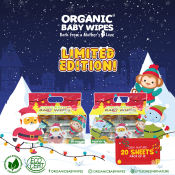 Organic Baby Wipes 20's Pack of 12