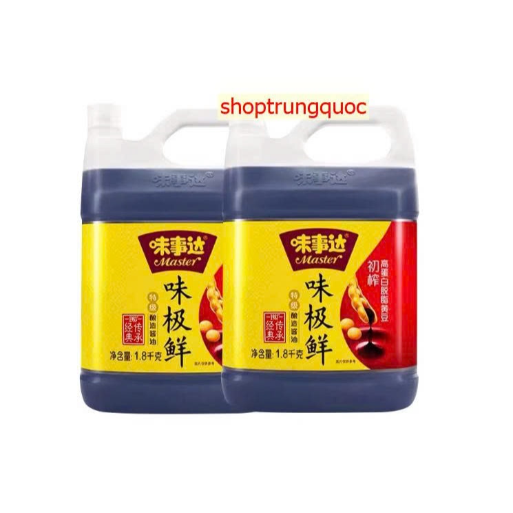 Xì dầu Trυng Quốc (nước tương) cao cấp Weishida lớn 1.8/5 lít/ can (Can lẻ)